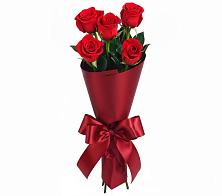 Букет 5 Красных роз Эдлесс Лав в Новобейсугской