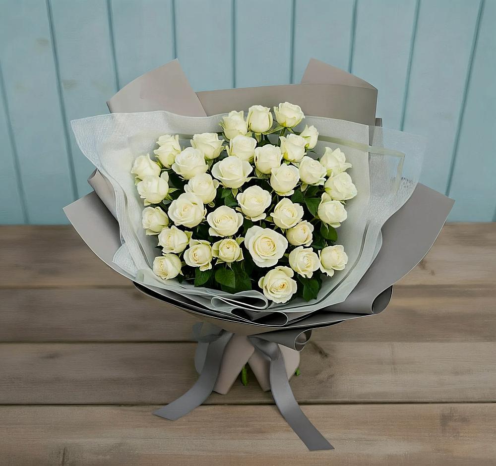 Букет Белоснежная нежность в Новобейсугской