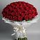 Букет 101 Красная роза Блэк Мэджик в Новобейсугской