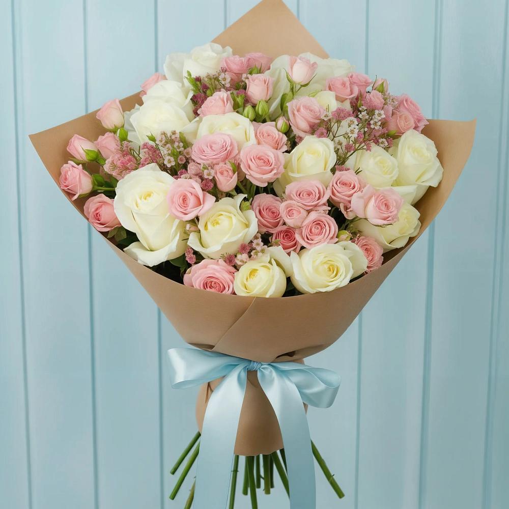 Букет цветов из: Розы в Новобейсугской