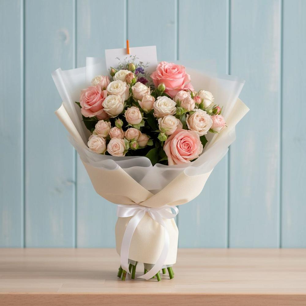 Букет цветов из: Розы в Новобейсугской