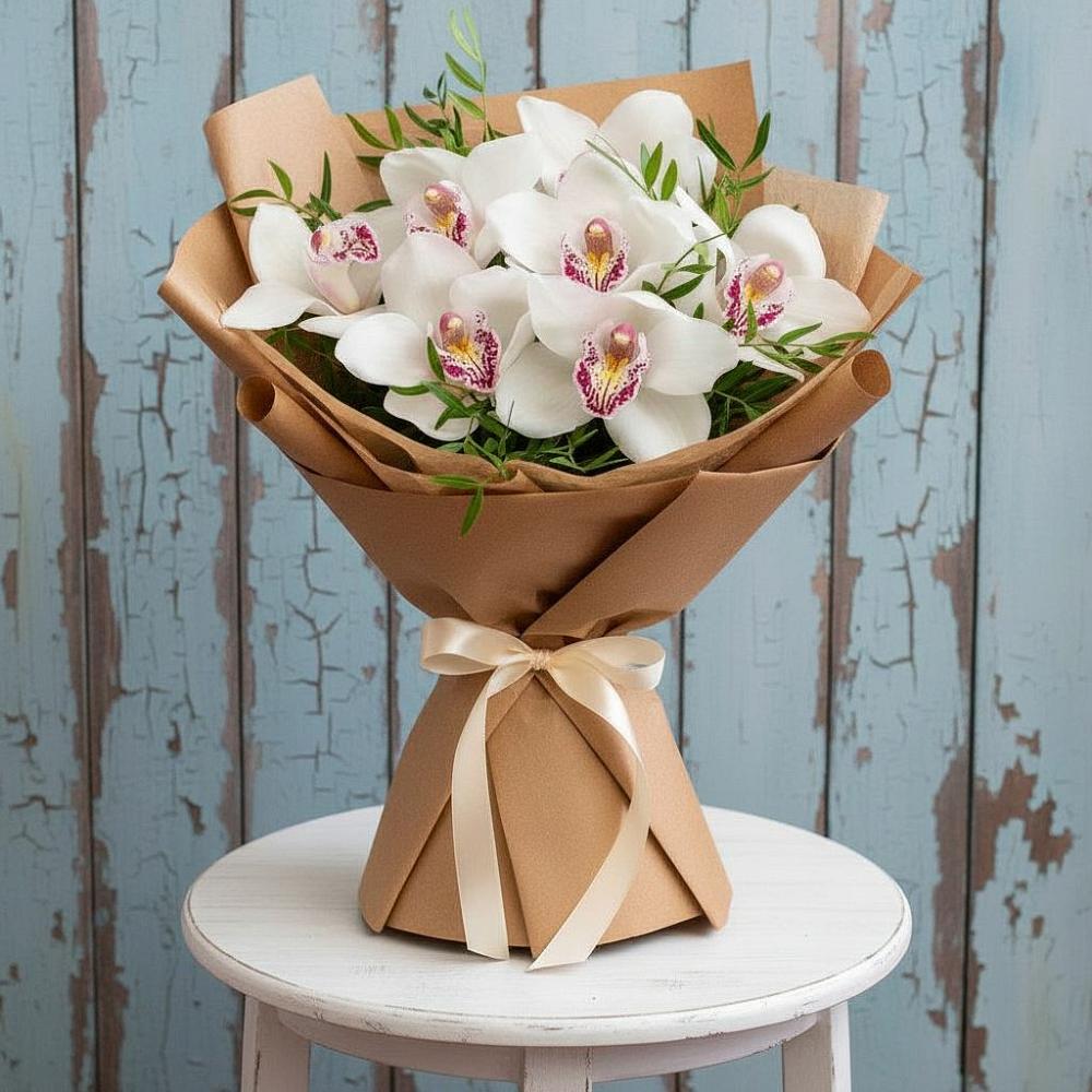 Букет цветов из: Орхидеи и Розы в Новобейсугской