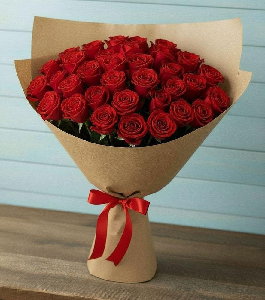 Букет Красные розы Милано в Новобейсугской