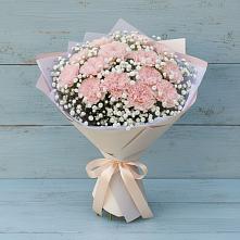 Букет цветов из:  Гвоздики в Новобейсугской