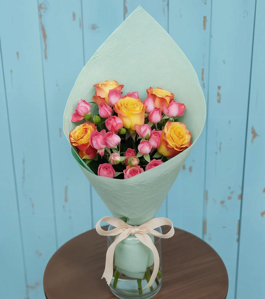 Букет цветов из: Розы в Новобейсугской