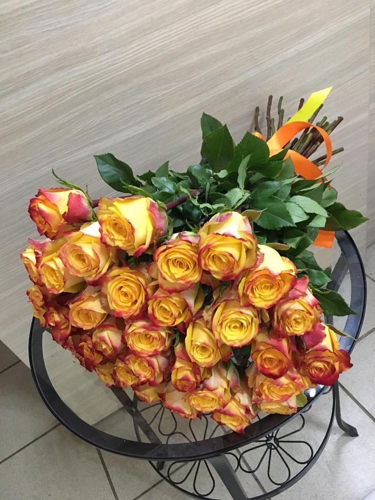 Букет Желтые розы в Новобейсугской