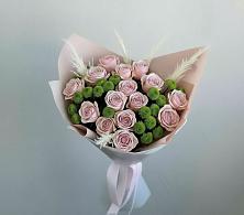 Букет цветов из:  Розы и Хризантемы #REPLACE_PRED# Новобейсугской