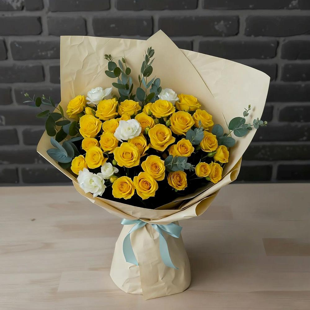 Букет цветов из: Розы в Новобейсугской