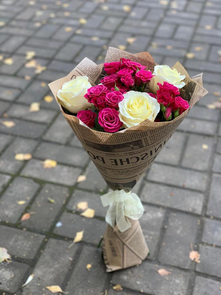 Букет цветов из: Розы в Новобейсугской